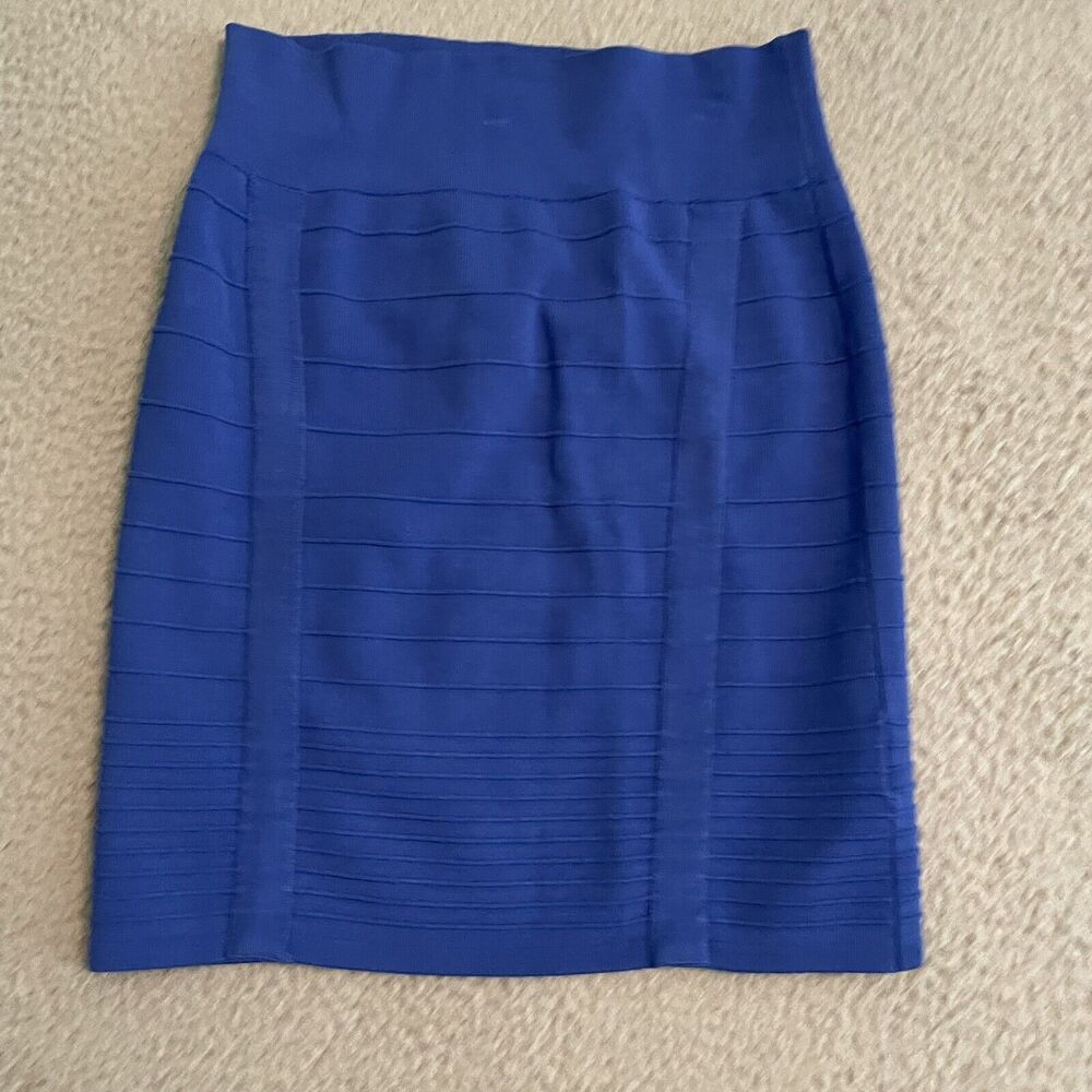 Rock & Republic Womens Small Stretch Skirt Electric Blue Mini